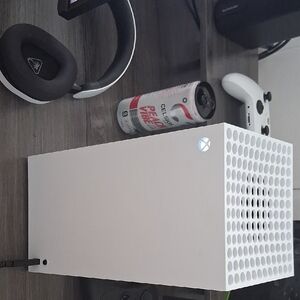 Microsoft White Gaming Console with Black Accents